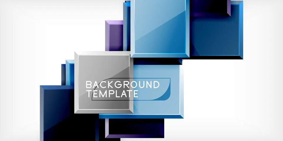 Square shape color abstract geometry. Vector Illustration For Wallpaper, Banner イラスト素材