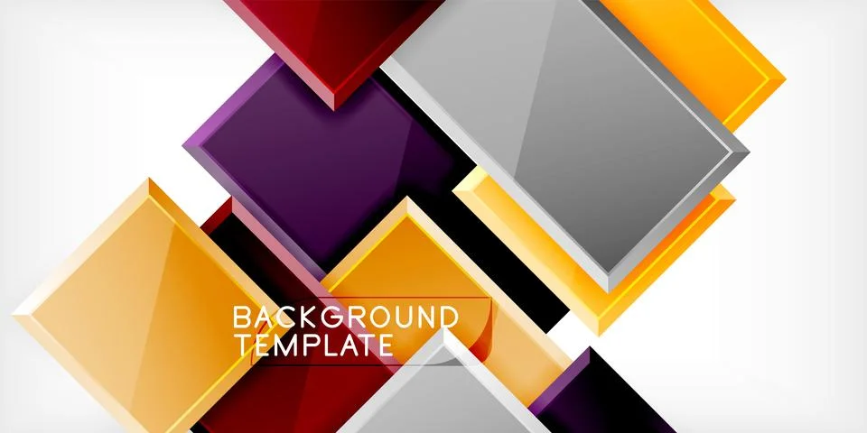 Square shape color abstract geometry. Vector Illustration For Wallpaper, Banner 스톡 일러스트
