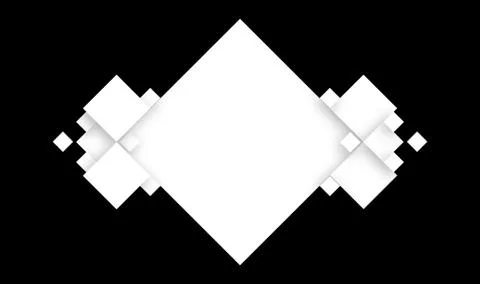 Square shape design soft shadow on black background stock photo black And Whi Stock Illustration