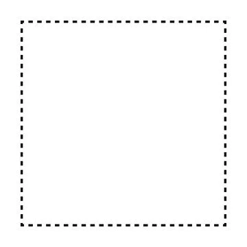Square shape dotted icon vector symbol for creative graphic design ui element 스톡 일러스트