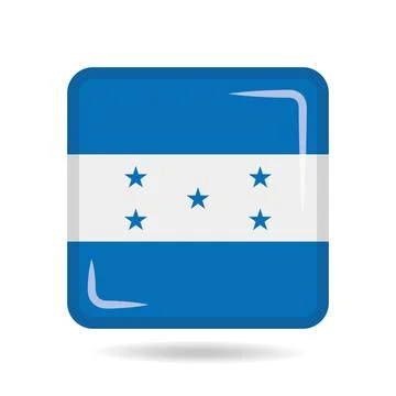 Square shape icon of the national flag of Honduras Vector illustration Stock-Illustration