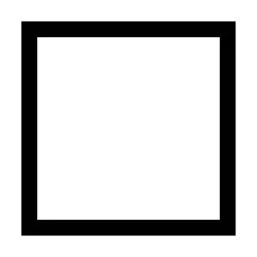Square shape icon vector symbol for creative graphic design element 库存插图