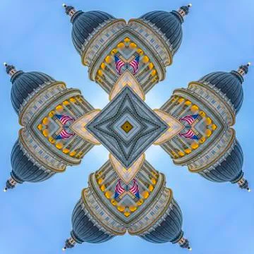 Square shape made with the Utah State Capital Stock Photos