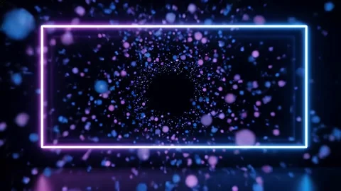 Square Shape Particle Burst Abstract Animation Background Stock Footage 310732152
