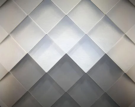 Square shape pattern decoration on wall Foto stock
