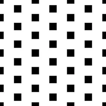 Square shape pattern vector seamless doodle black and white abstract background Illustrazione stock