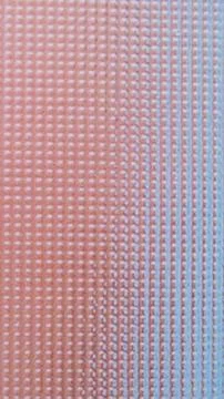 Square-shaped and gradient blue and brown dots Stock Photos