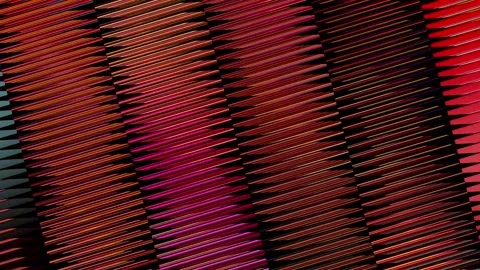 A square shaped object with a blue background Video stock 302830676