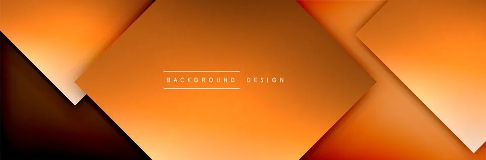 Square shapes composition geometric abstract background. 3D shadow effects and Stock Illustration