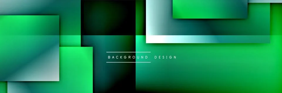 Square shapes composition geometric abstract background. 3D shadow effects and Stock Illustration