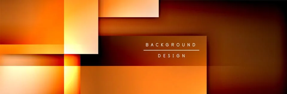 Square shapes composition geometric abstract background. 3D shadow effects and イラスト素材