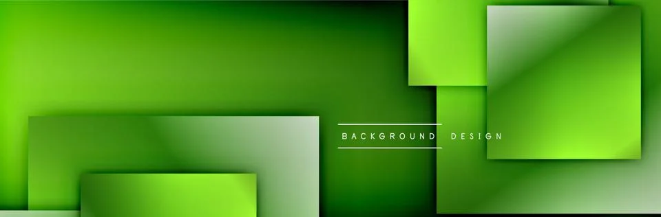 Square shapes composition geometric abstract background. 3D shadow effects and Illustrazione stock