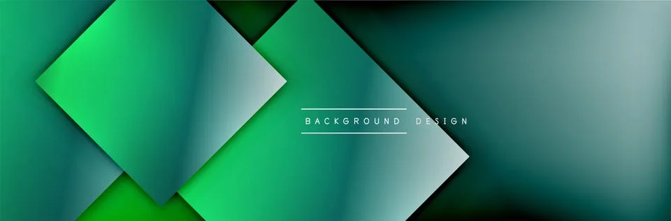 Square shapes composition geometric abstract background. 3D shadow effects and イラスト素材