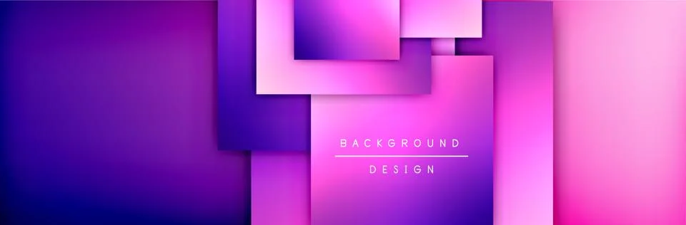 Square shapes composition geometric abstract background. 3D shadow effects and イラスト素材