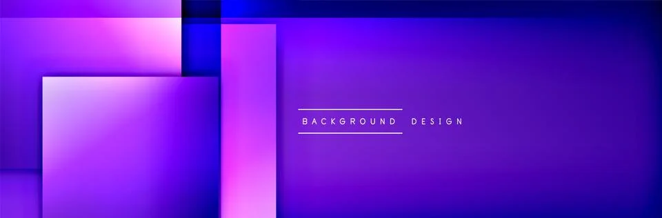 Square shapes composition geometric abstract background. 3D shadow effects and 스톡 일러스트