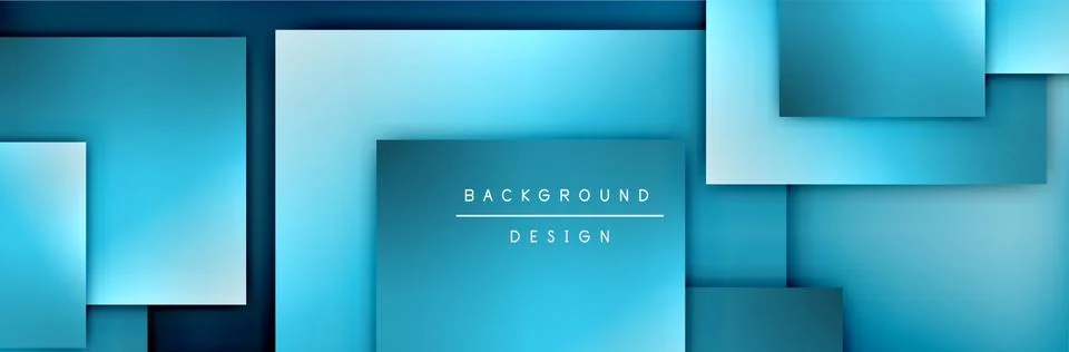 Square shapes composition geometric abstract background. 3D shadow effects and イラスト素材
