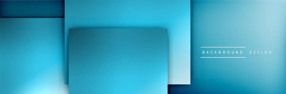 Square shapes composition geometric abstract background. 3D shadow effects and Stock Illustration