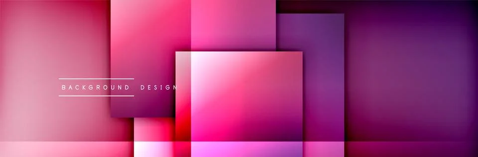 Square shapes composition geometric abstract background. 3D shadow effects and イラスト素材