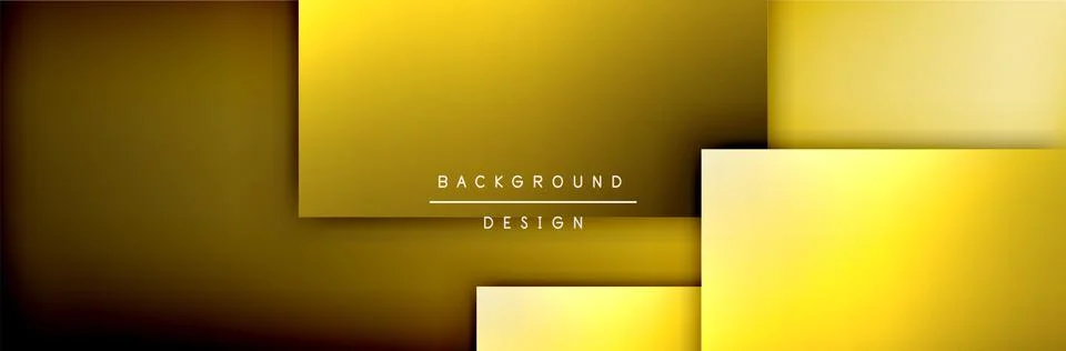 Square shapes composition geometric abstract background. 3D shadow effects and Illustrazione stock