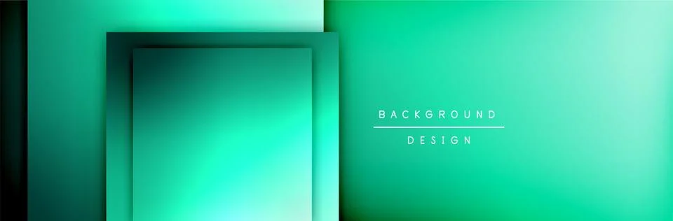 Square shapes composition geometric abstract background. 3D shadow effects and Stock Illustration