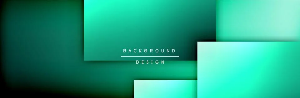 Square shapes composition geometric abstract background. 3D shadow effects and Stock Illustration