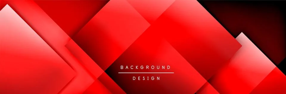 Square shapes composition geometric abstract background. 3D shadow effects and Stock Illustration