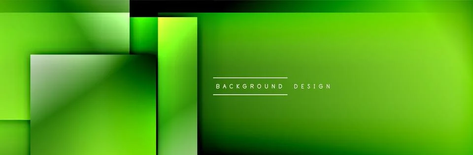 Square shapes composition geometric abstract background. 3D shadow effects and Illustrazione stock
