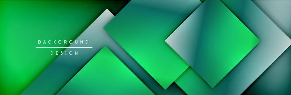 Square shapes composition geometric abstract background. 3D shadow effects and Stock Illustration