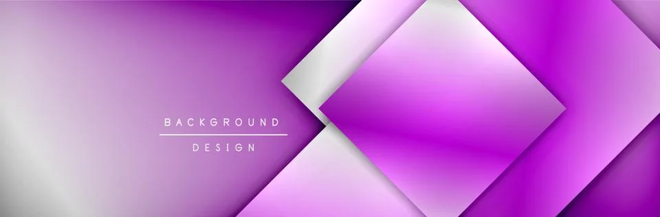 Square shapes composition geometric abstract background. 3D shadow effects and 스톡 일러스트