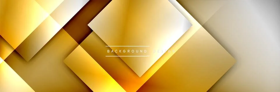 Square shapes composition geometric abstract background. 3D shadow effects and イラスト素材