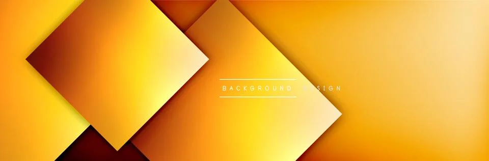 Square shapes composition geometric abstract background. 3D shadow effects and 스톡 일러스트