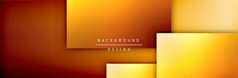 Square shapes composition geometric abstract background. 3D shadow effects and Stockillustratie