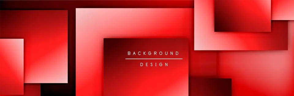 Square shapes composition geometric abstract background. 3D shadow effects and イラスト素材