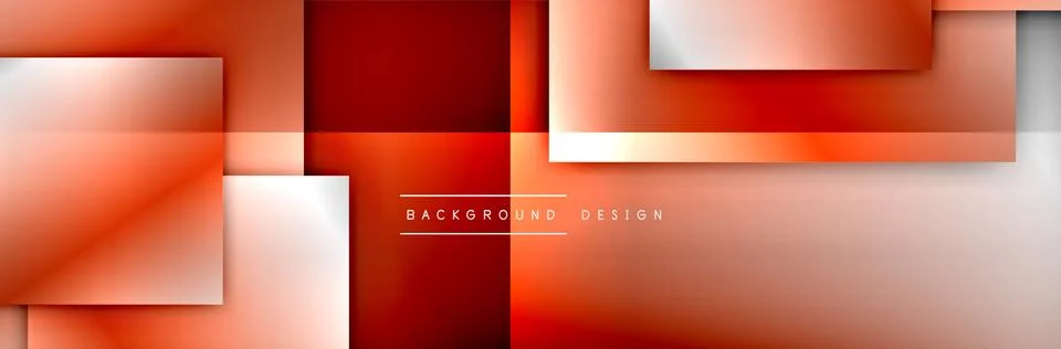 Square shapes composition geometric abstract background. 3D shadow effects and 스톡 일러스트