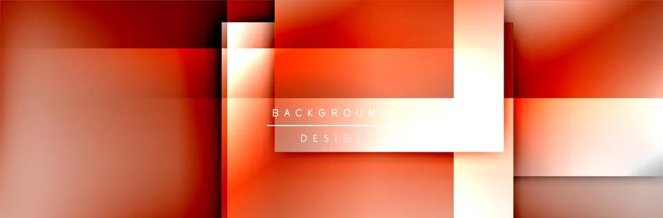 Square shapes composition geometric abstract background. 3D shadow effects and 스톡 일러스트