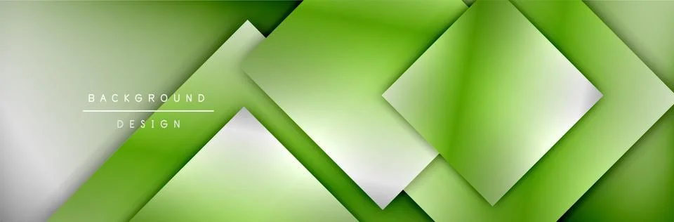 Square shapes composition geometric abstract background. 3D shadow effects and Stock Illustration