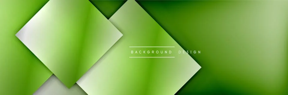 Square shapes composition geometric abstract background. 3D shadow effects and Stock Illustration