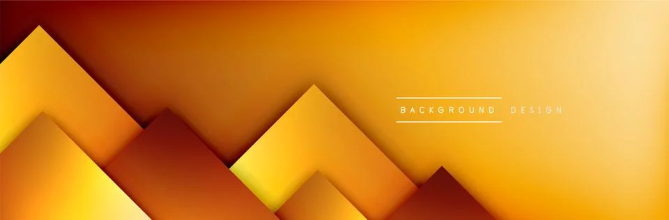 Square shapes composition geometric abstract background. 3D shadow effects and Illustrazione stock
