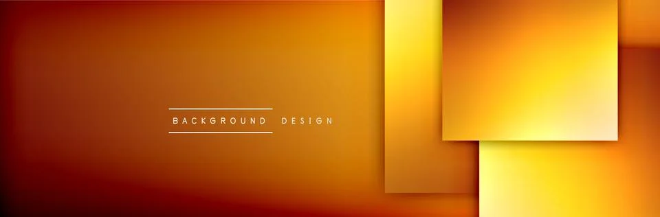 Square shapes composition geometric abstract background. 3D shadow effects and 스톡 일러스트