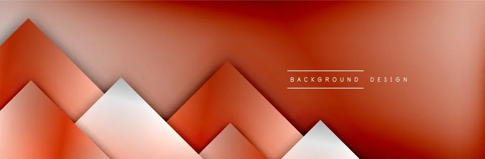 Square shapes composition geometric abstract background. 3D shadow effects and Stock Illustration