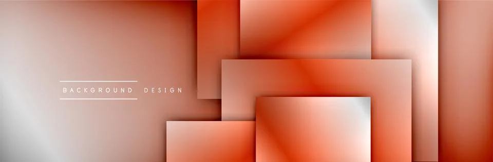 Square shapes composition geometric abstract background. 3D shadow effects and イラスト素材