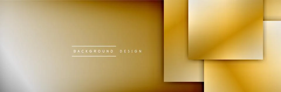Square shapes composition geometric abstract background. 3D shadow effects and Illustrazione stock