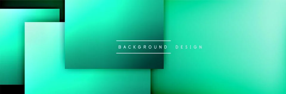 Square shapes composition geometric abstract background. 3D shadow effects and Stock Illustration