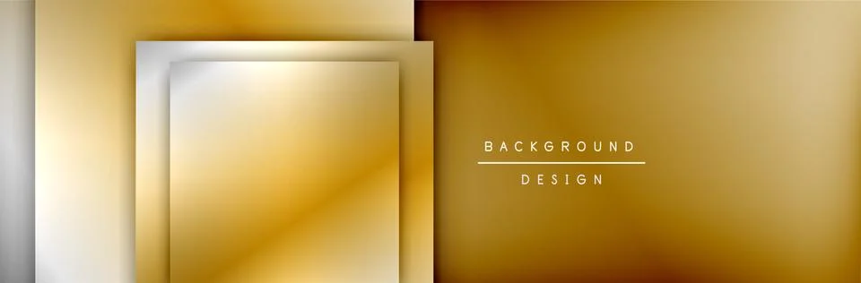 Square shapes composition geometric abstract background. 3D shadow effects and Stock Illustration