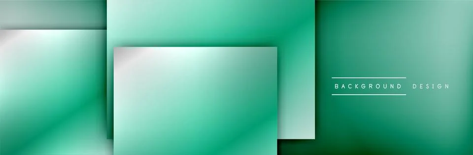 Square shapes composition geometric abstract background. 3D shadow effects and Stock Illustration