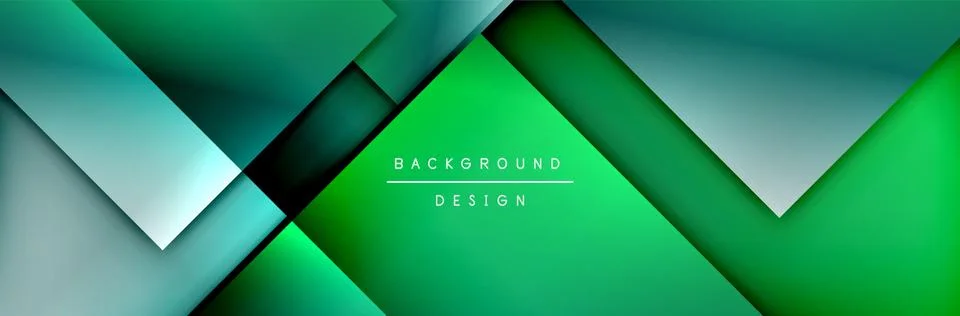 Square shapes composition geometric abstract background. 3D shadow effects and Stock Illustration