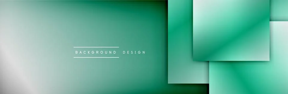 Square shapes composition geometric abstract background. 3D shadow effects and Stock Illustration