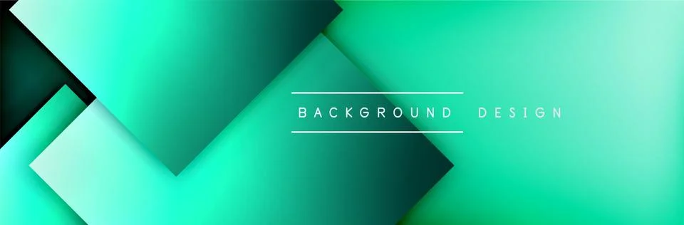 Square shapes composition geometric abstract background. 3D shadow effects and Stock Illustration