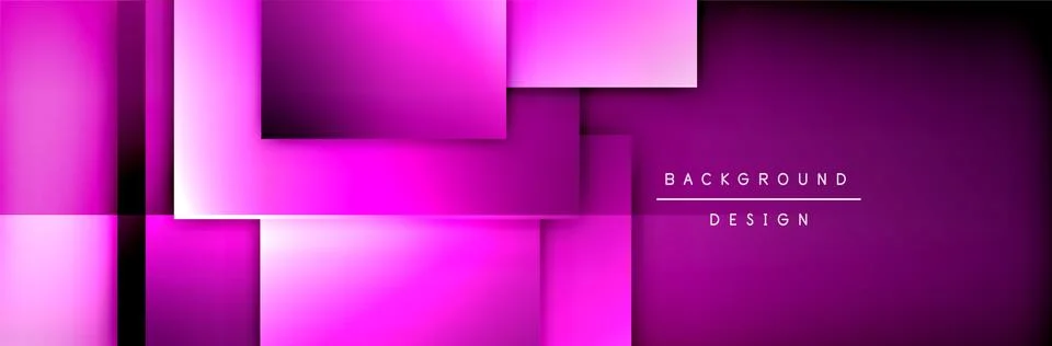 Square shapes composition geometric abstract background. 3D shadow effects and イラスト素材