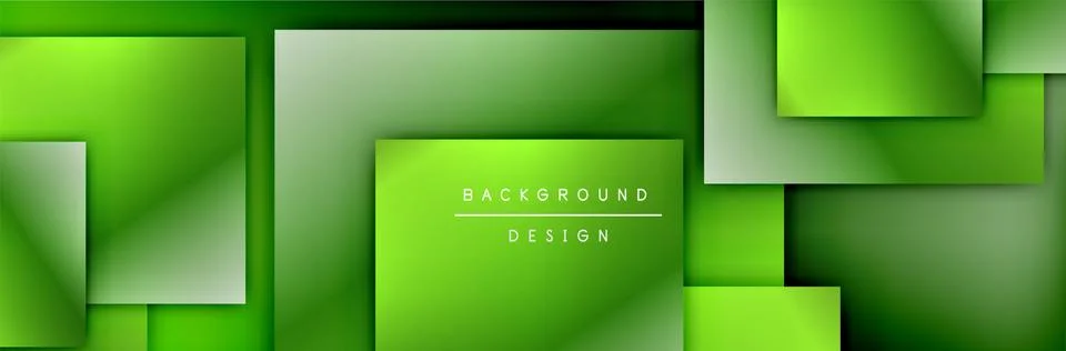 Square shapes composition geometric abstract background. 3D shadow effects and Stock Illustration